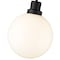 Z-Lite Laurent Outdoor Pendant, 1-Light, 12 In.W x 15 In.H, Black/Opal 597P12-BK - alternate 4